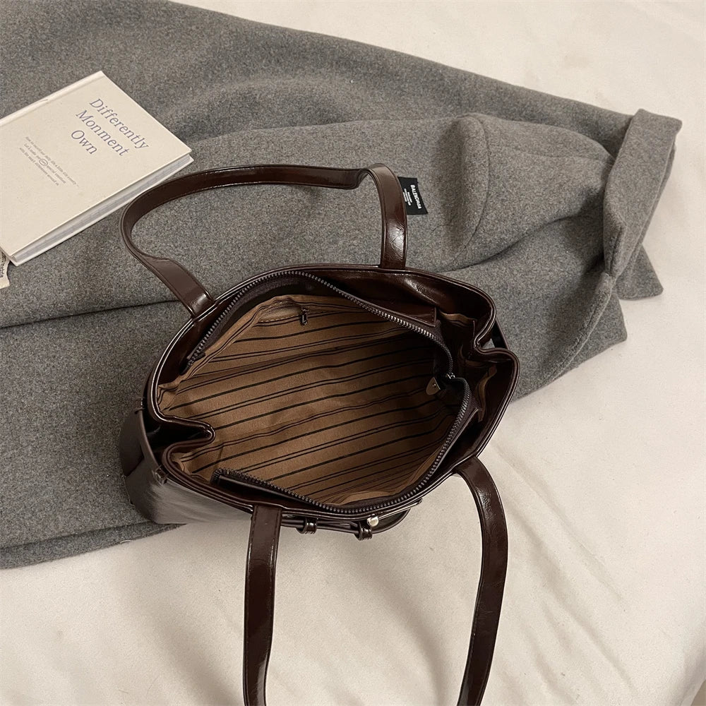 Bolso Hombro Diseño Hebilla Cinturón Lujo | Moda Versátil Tendencia Costa Rica