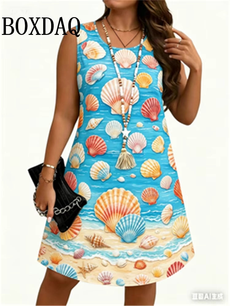 Vestido Bohemio Estampado para Playa