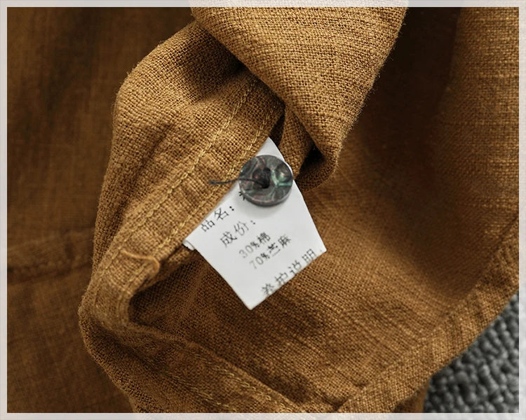 Camisa Lino Algodón Hombre | Estilo Retro | Manga Corta | Cuello Abierto | Ticotrendy Costa Rica