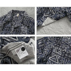 Camisa Hawaiana Hombre | Estampado Geométrico | Manga Corta | Verano | Ticotrendy Costa Rica