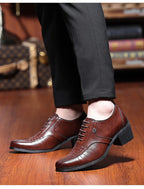 Zapatos Oxford Hombre Charol Elegantes Punta Puntiaguda Fiesta Boda | Alta Calidad
