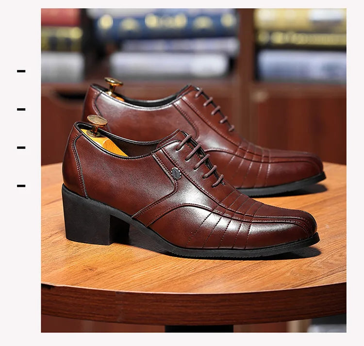 Zapatos Oxford Hombre Charol Elegantes Punta Puntiaguda Fiesta Boda | Alta Calidad