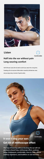 Auriculares Sony HD Bluetooth 5.4 | Gancho para Oreja | Cable HIFI | Estuche de Carga