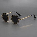 Gafas de Sol Polarizadas CATERSIDE | Redondas Retro | Marco Metal Punk