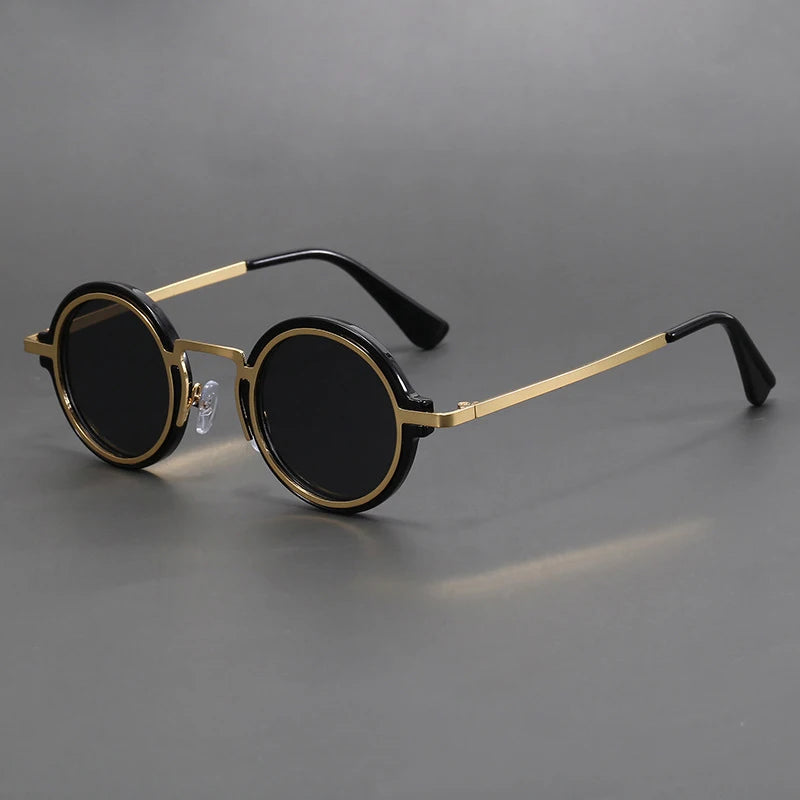 Gafas de Sol Polarizadas CATERSIDE | Redondas Retro | Marco Metal Punk