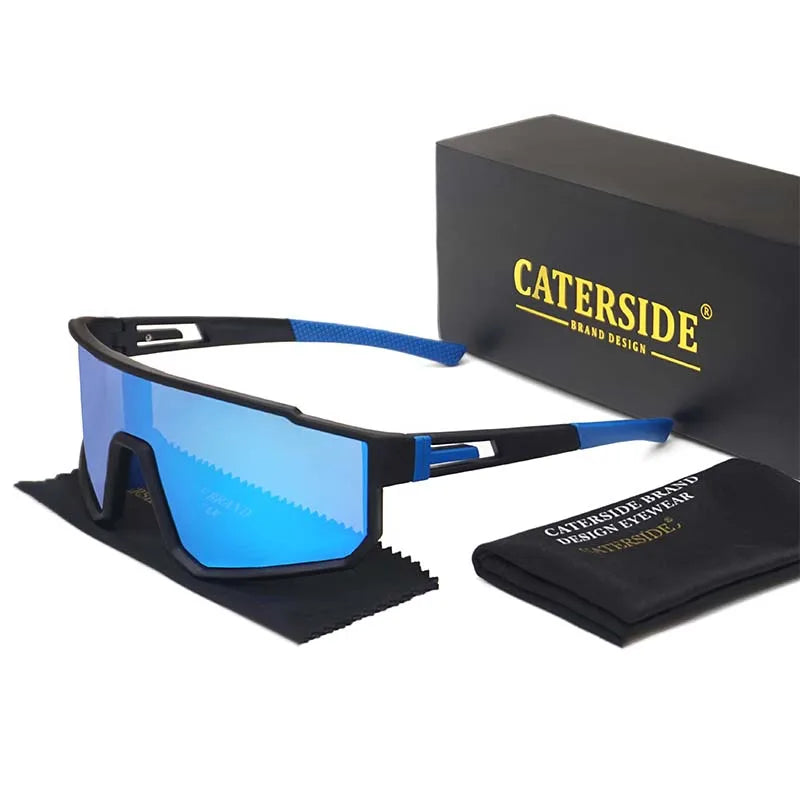 Gafas de Sol Polarizadas de Una Pieza | Montura Cuadrada Deportiva | UV400