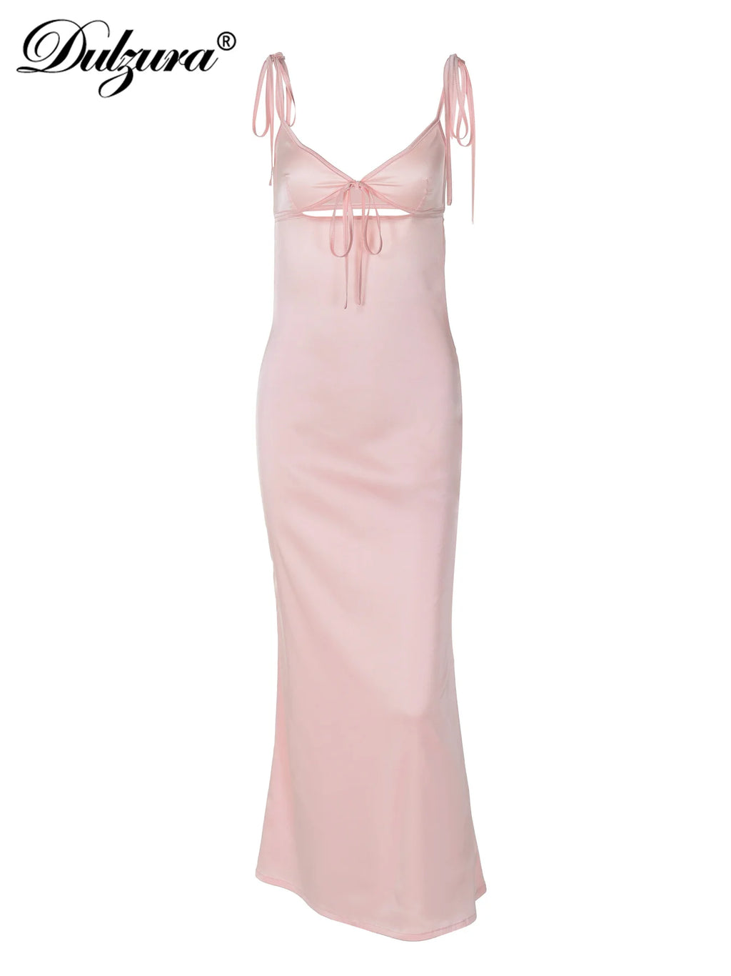 Vestido Midi Y2K | Espalda Descubierta y Tirantes Finos | Fiesta Dulzura
