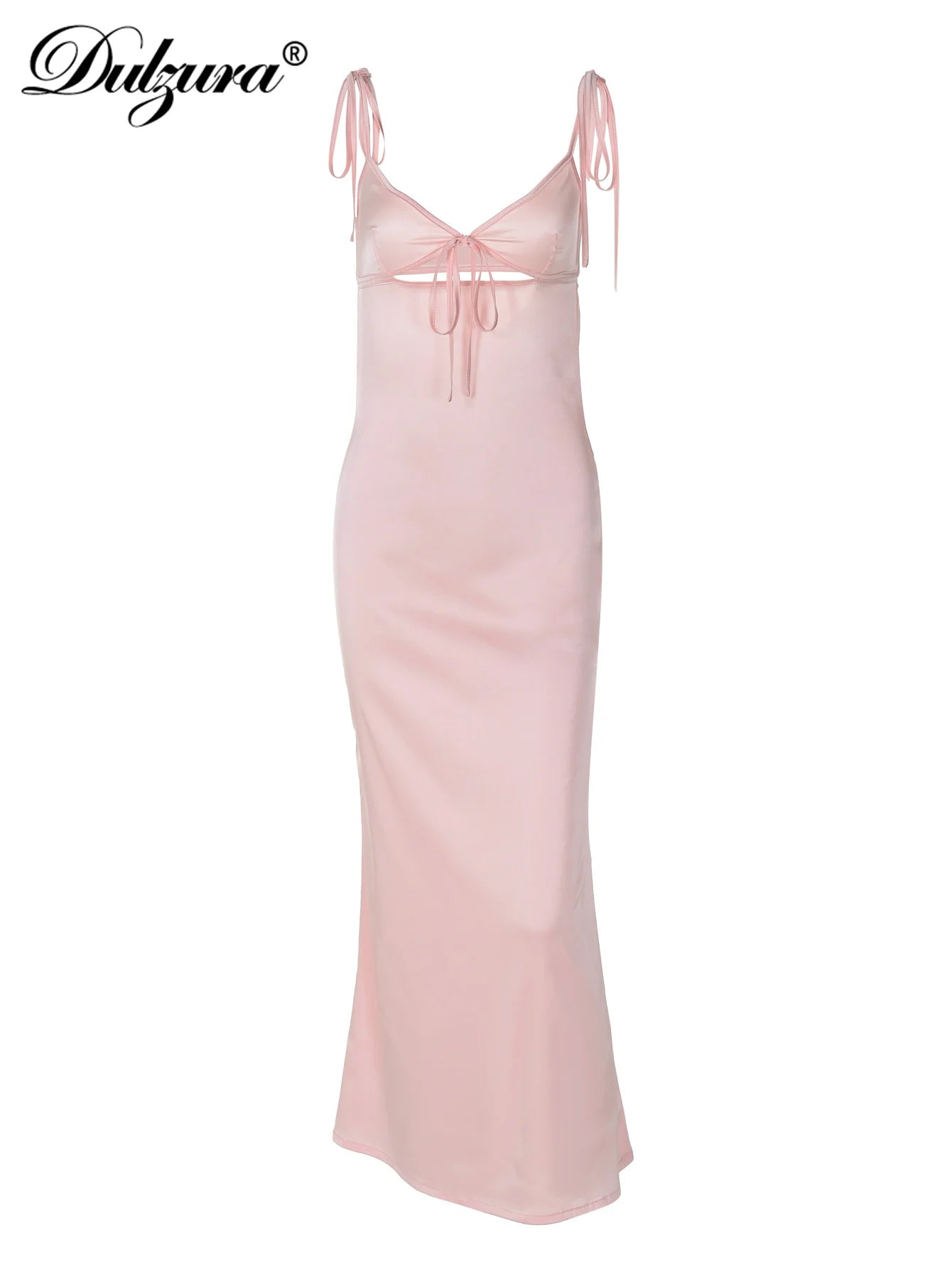 Vestido Midi Y2K | Espalda Descubierta y Tirantes Finos | Fiesta Dulzura