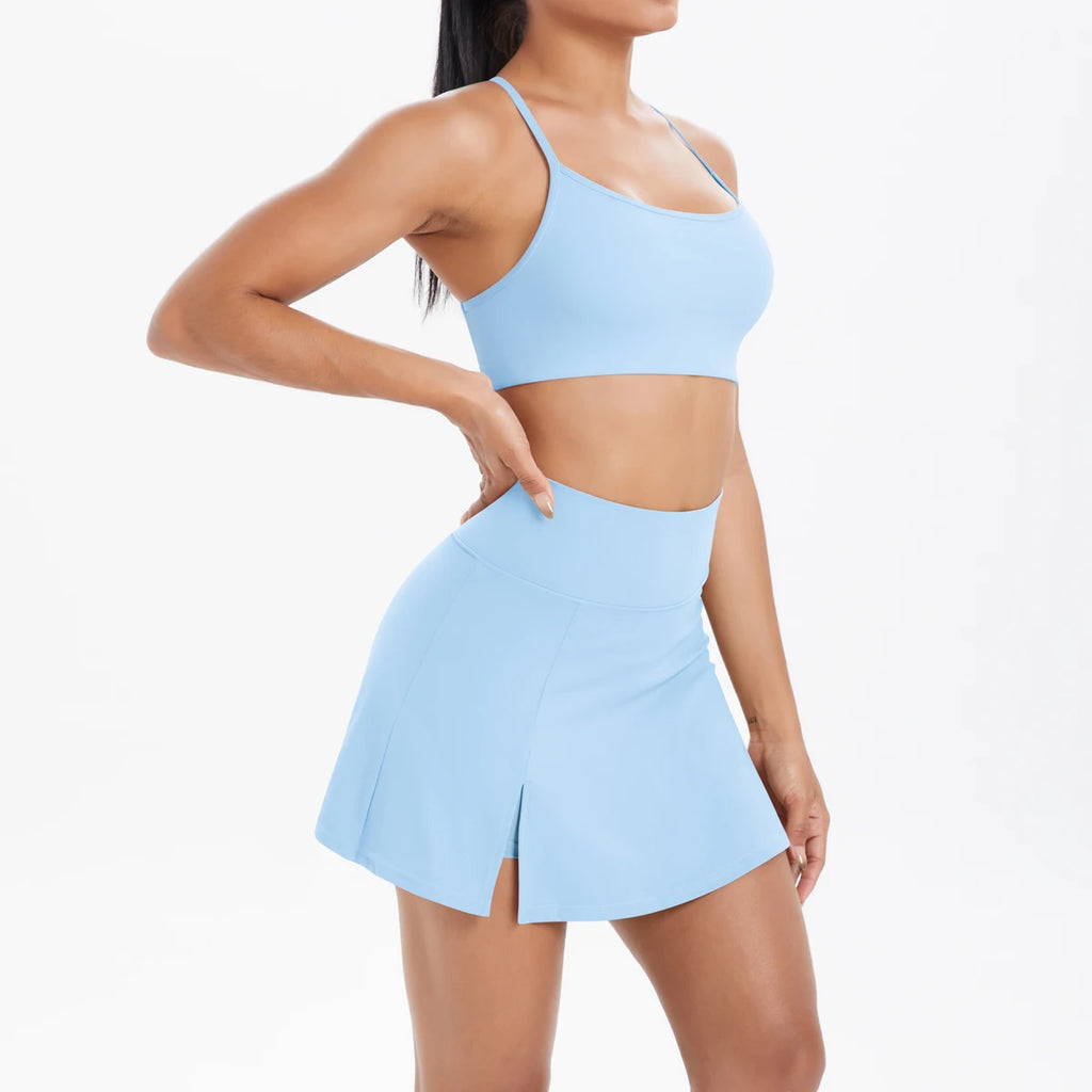 Conjunto Deportivo Yoga 2 Piezas | Ticotrendy Sujetador Shorts Mujer Estilo Fitness