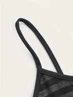 Top gótico Punk a rayas con botones para mujer, ropa Y2K de verano, Top corto sin mangas con tirantes finos, ropa de calle