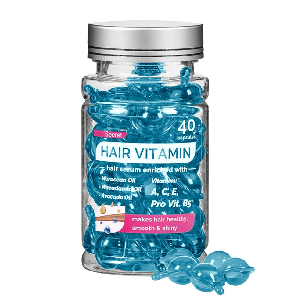 Aceite de nuez para el cuidado del cabello, aceite esencial, cápsula acondicionadora para el cabello marroquí, mejora la reparación del cabello seco y rizado, esencia sin lavado suave y brillante