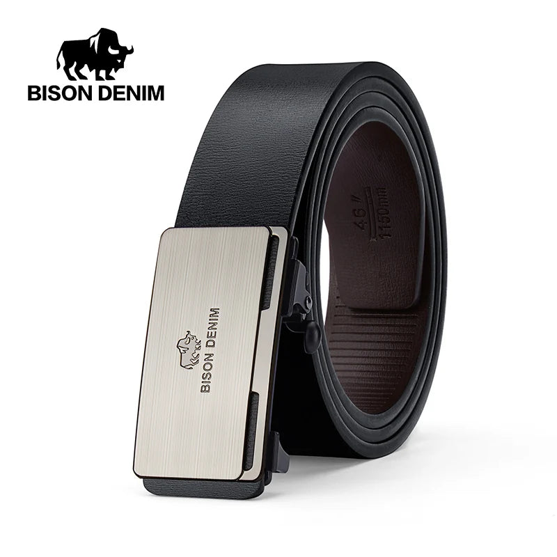 Cinturón de Cuero para Hombre | Hebilla Automática | Estilo Tico Elegancia Casual