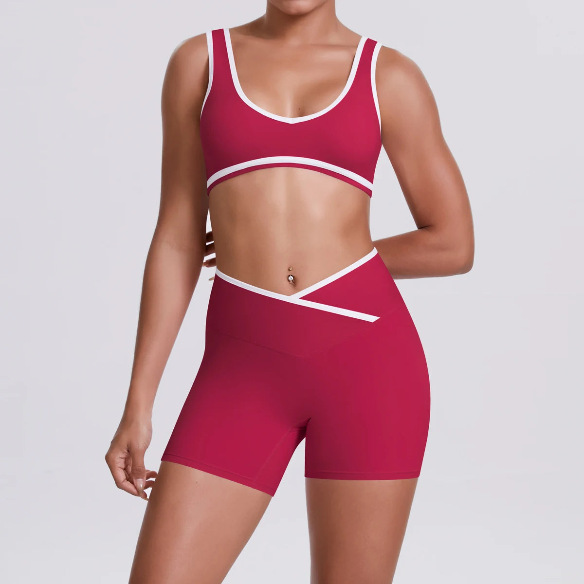 Conjunto Deportivo Mujer 2 Piezas | Yoga Gimnasio | Secado Rápido Ajuste Delgado