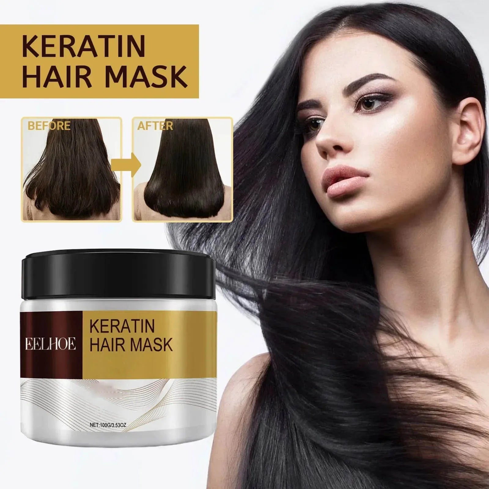 Membrana para el cabello, reparación Natural, mascarilla para el cabello, previene la sequedad, reparación de extremos divididos, daño, enredos de Frizz, productos para el cuidado del cabello suave y liso
