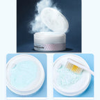 2 tipos de polvo para blanquear los dientes, carbón orgánico activado Natural, sabor a limón, polvo de enzimas para el aliento fresco, higiene bucal Dental