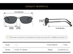 Gafas de Sol Y2K para Mujer Estilo Vintage Punk con Marco Metálico