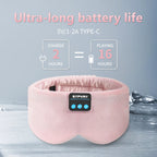 Auriculares para dormir Máscara de ojos Bluetooth para mujeres y hombres, máscaras opacas de música inalámbrica para personas mayores, regalo de viaje para el insomnio