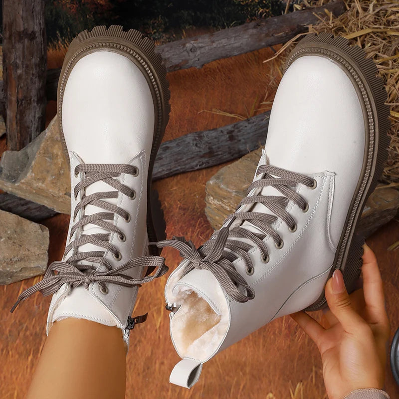 Botines de Plataforma con Cordones | Estilo Urbano Tico | Mujer