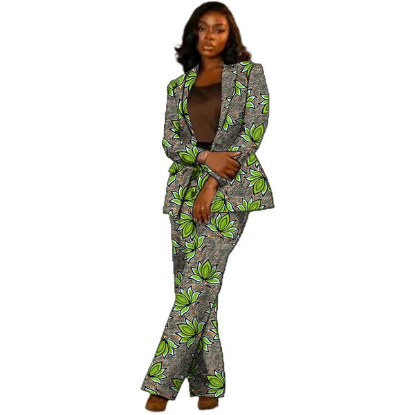 Traje Africano Ankara de Blazer y Pantalón