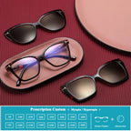 Gafas de Sol Tipo Ojo de Gato | Clip Magnético 3 en 1 | Lentes Graduadas Personalizables