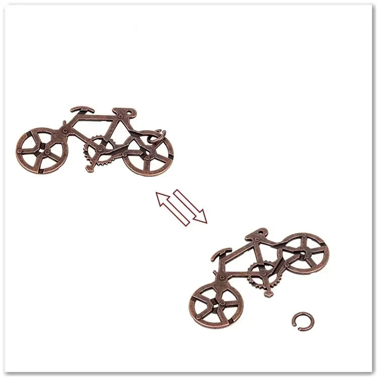 Rompecabezas de Metal IQ clásico creativo, rompecabezas mágico desconcertante, juego de juguetes para niños y adultos, regalos divertidos para niños