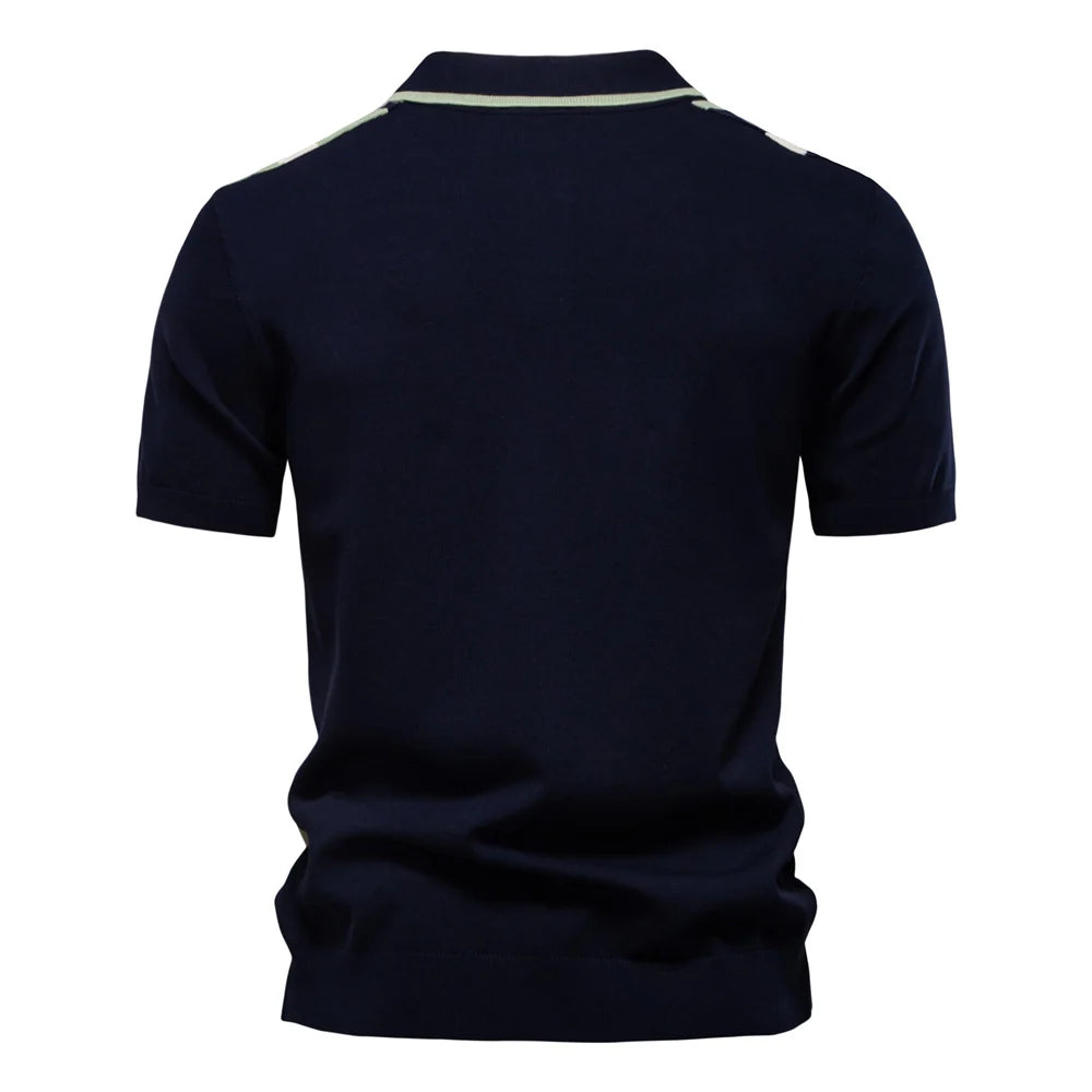 Polo Malla Rayas Transpirable Hombre | Elegante Informal | Tallas S-XXL | Tico Trendy