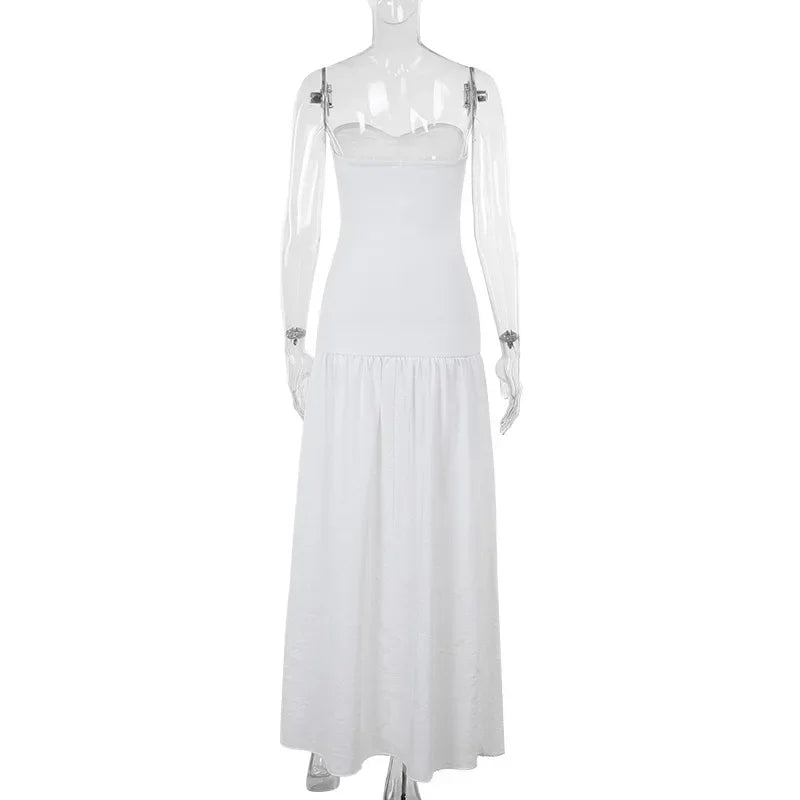 Vestido Largo Sin Mangas Elegante Playa Verano Mujer 2025