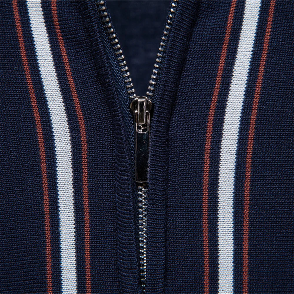 Polo Rayas Estilo Elegante Hombre | Manga Corta Suave Transpirable | Tallas S-XXL | Tico Trendy