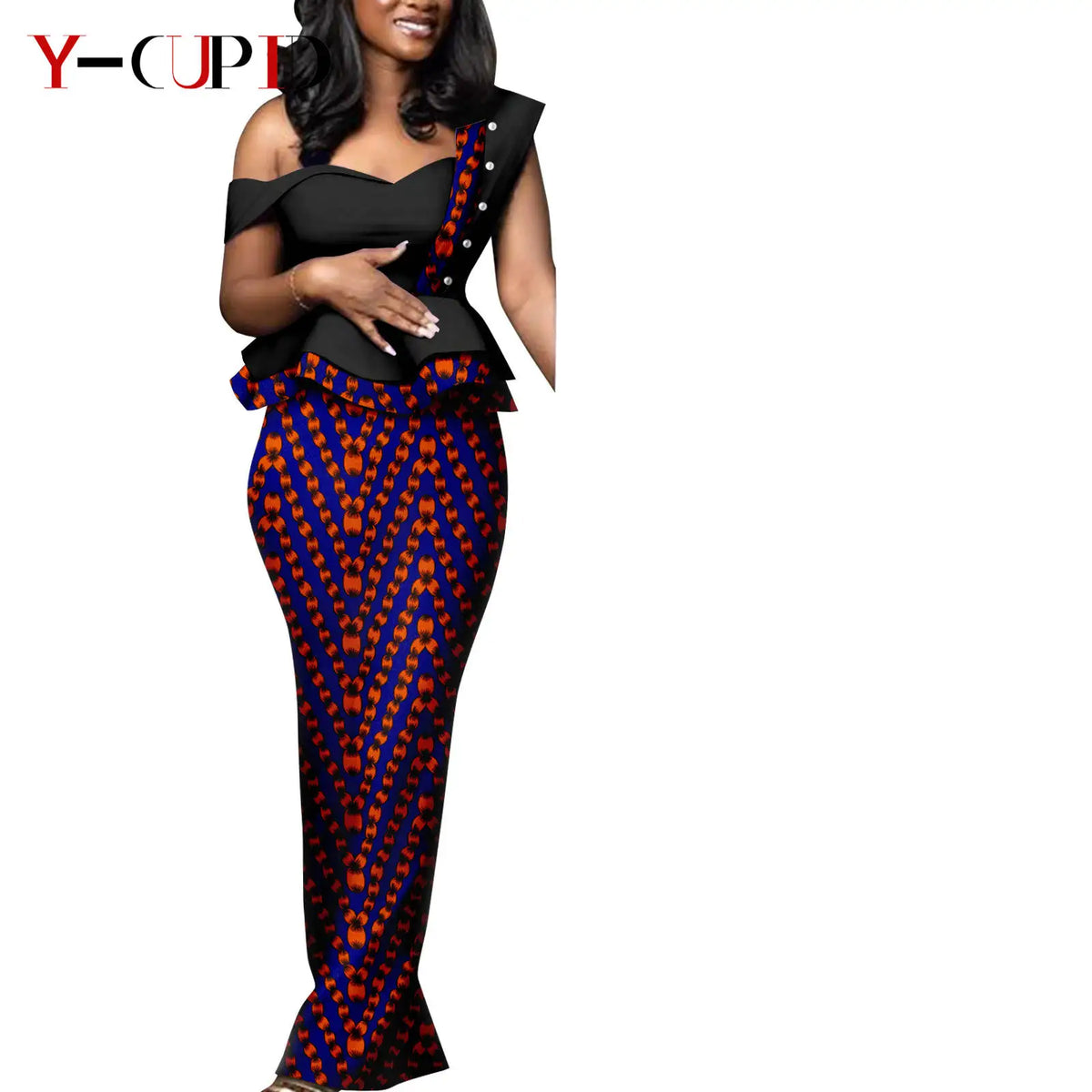 Vestido Dashiki Africano Caftán Boda Pareja | Camisa y Pantalón | Tallas XS-6XL | Tico Trendy