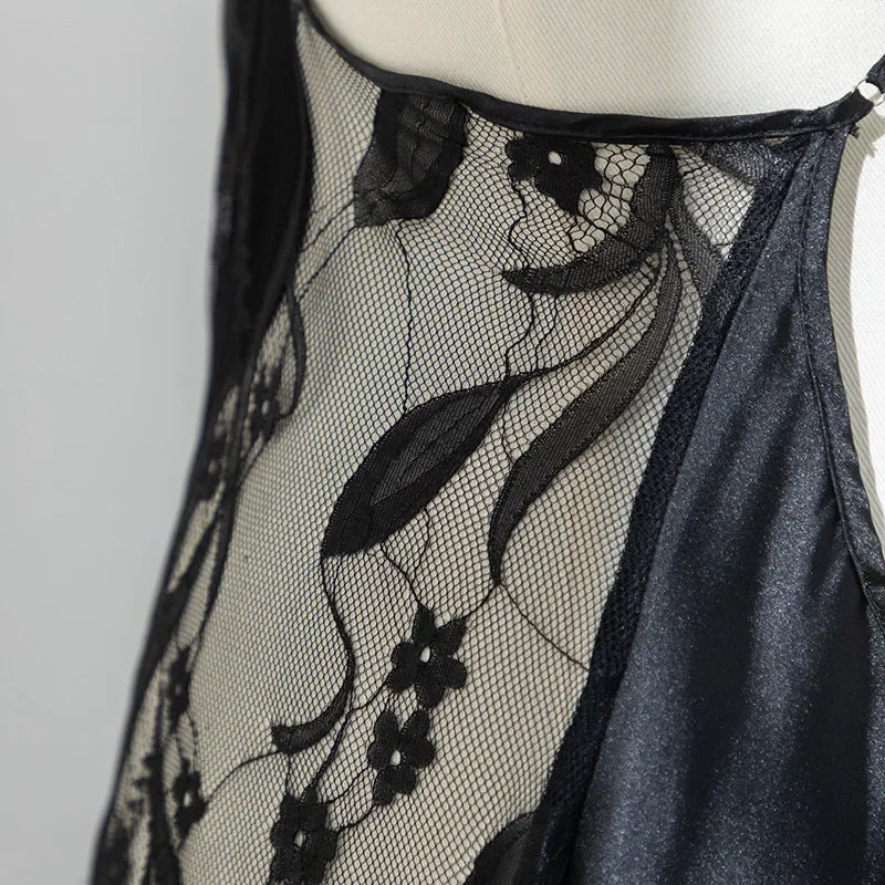 Camisón con Encaje de Retazos | Talla Grande