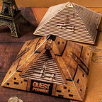 Regalo sorpresa, caja de rompecabezas piramidal Quest con compartimento oculto, juegos de rompecabezas para adultos y niños, juguetes creativos de prueba IQ