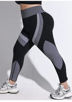 Pantalones Deportivos para Mujer | Mallas Yoga Sin Costuras | Contraste de Color y Hiplift | Tico Trendy