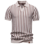 Polo Verano Rayas Tela Fresca Hombre | Manga Corta Transpirable | Tallas S-XXL | Tico Trendy