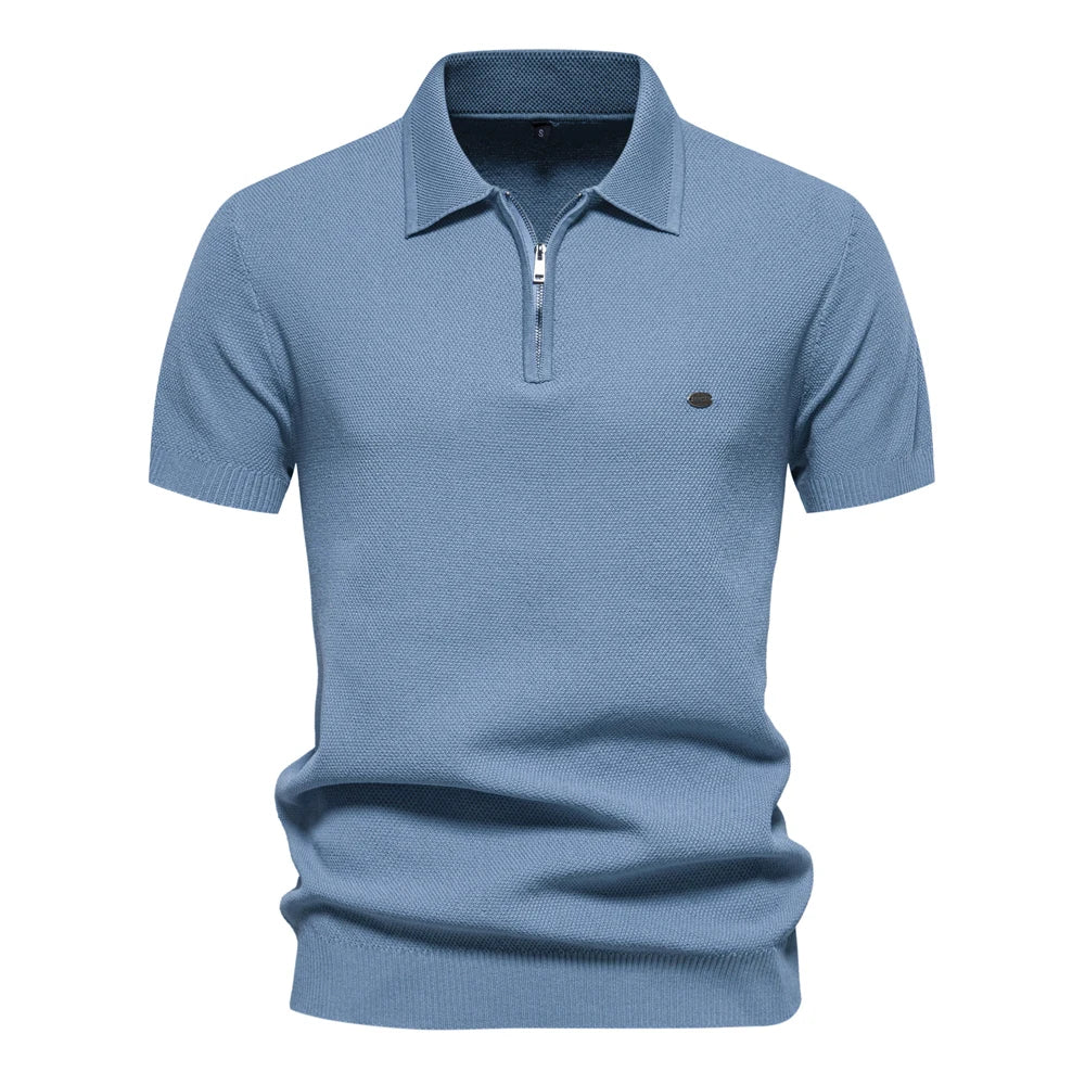 Polo Punto Acanalado Texturizado Hombre | Transpirable Fresco | Tallas S-XXL | Tico Trendy