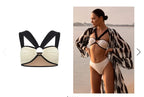 Conjunto de Bikini de Gasa de 3 Piezas - Traje de Baño Divisado para Playa