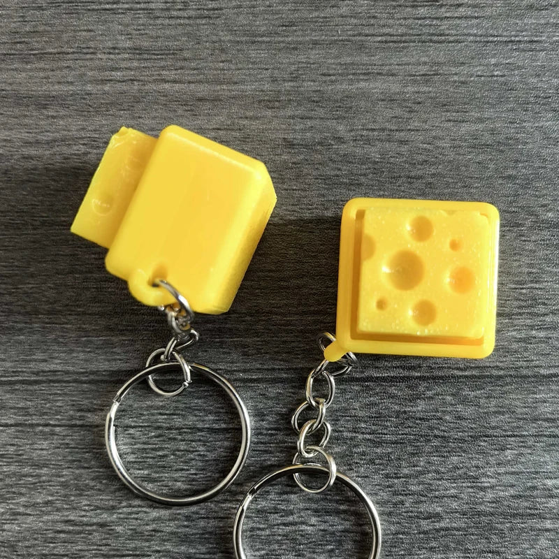 Teclado de queso Fidget llavero Clicker Fidget juguete sensorial alivio del estrés ansiedad TDAH descompresión regalos para niños adultos