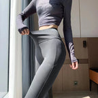 Leggings Piel Tiburón Cargo | Cintura Alta Elástico Sexy | Bolsillo Fitness Deporte PV | Ticotrendy