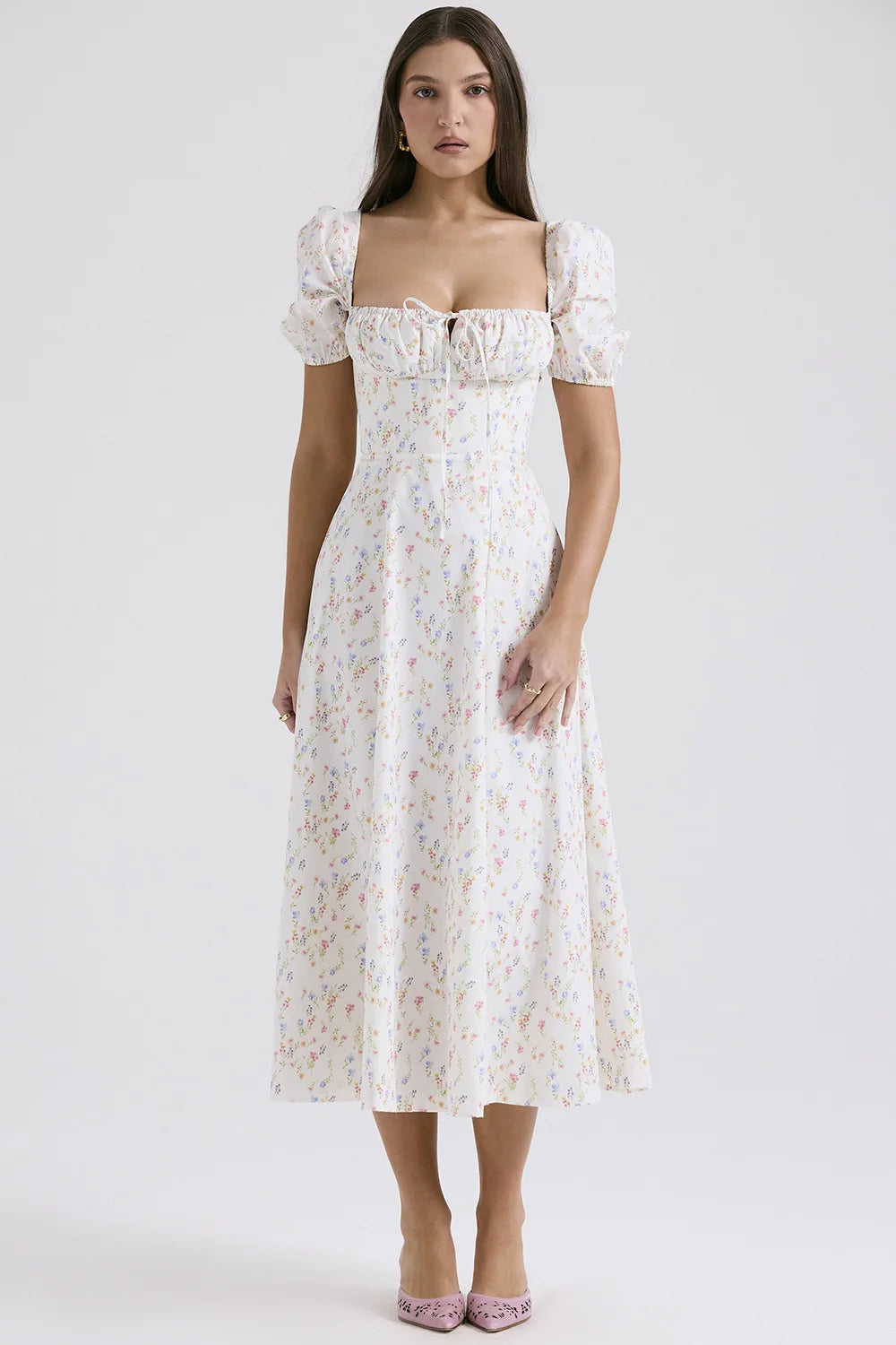 Vestido Largo Elegante Floral | Tirantes Finos | 2025