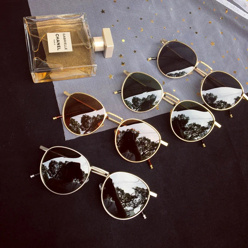 Gafas de Sol CATERSIDE Polarizadas | Redondas Retro | Montura Metal Punk