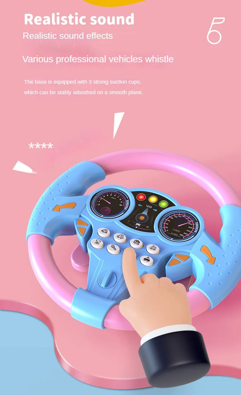 Volante De Juguete Simulador | Sonidos Y Luces | Regalo Infantil | Ticotrendy