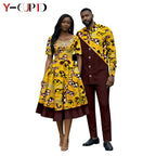 Vestido Apliques Estampado Africano Pareja | Camisa y Pantalón | Tallas S-6XL | Tico Trendy