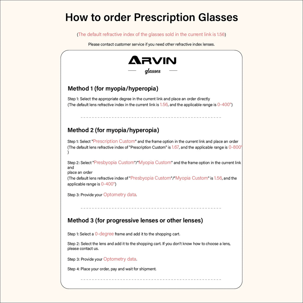 Gafas ARVIN Ovaladas Retro | Montura Pequeña Transparente | Miopía | Mujer
