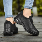 Zapatillas Informales Sin Cordones | Cuero con Cojín de Aire | Antideslizantes | Cómodas