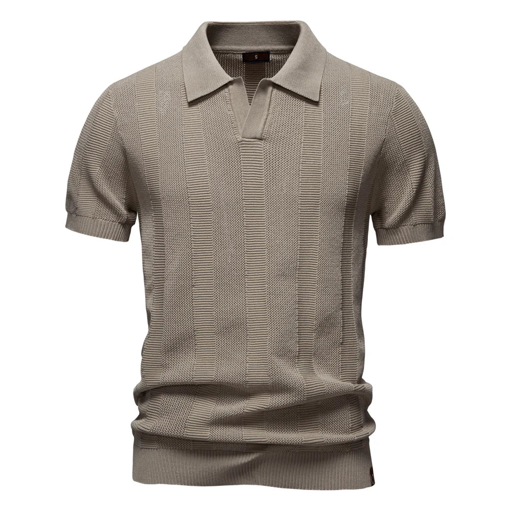 Polo Malla Cuello Vuelto Hombre | Punto Transpirable Informal | Tallas S-XXL | Tico Trendy