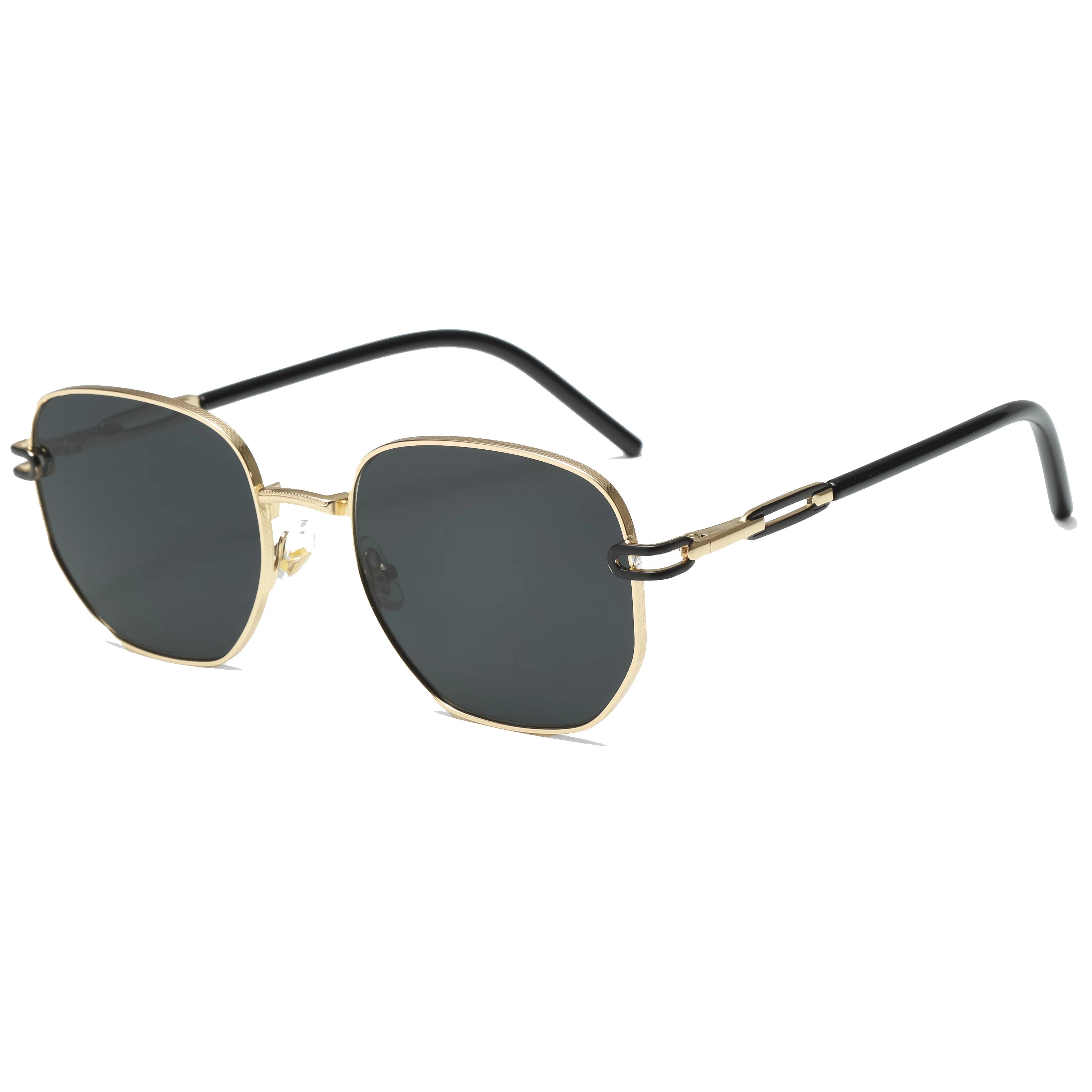 Gafas de Sol CATERSIDE Polarizadas | Lentes Poligonales | Montura Metal | UV400