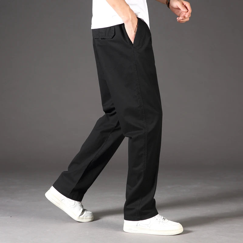 Pantalones Cargo para Hombre | Ajuste Relajado | Colores Negro y Caqui | Ticotrendy