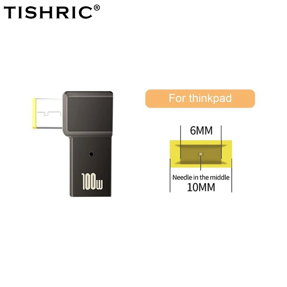Adaptador Tipo C A DC | Cargador Laptop 100W | Convertidor Power Delivery | Ticotrendy