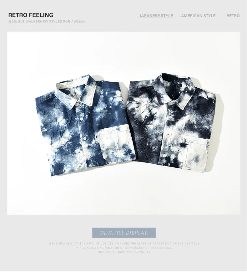 Camisa Casual Hombre | Estampado Único | Manga Larga | Poliéster | Ticotrendy Costa Rica