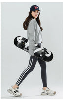 Mallas Piel Tiburón Raya Bolsillo | Cintura Alta Ajustado Fitness | Yoga Ciclismo Correr Otoño | Ticotrendy