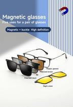 VKYEE, nuevas gafas de sol polarizadas con Clip magnético para hombres y mujeres, gafas de lectura ópticas, se pueden personalizar con prescripción F93006